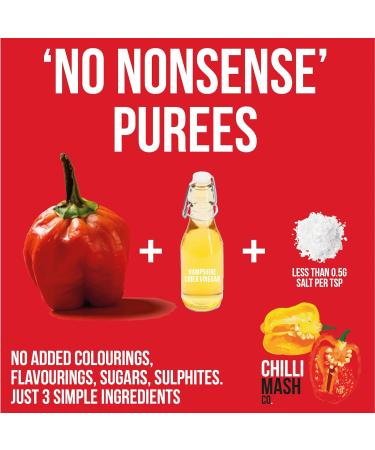 Scotch Bonnet Chilli Puree 190ml | Chilli Mash Co. Rwandan Spice Collection - Buy Online on GoSupps.com