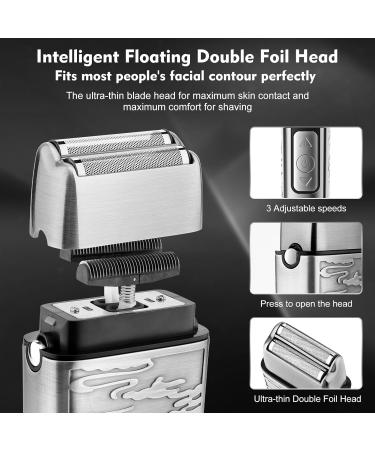 Dumite Professional Hair Clippers for Men Hair Clippers+T-Blade Trimmer+Electric Shaver+Nose Hair Trimmer Set 4 in 1 Cordless Barber Hair Cutting Kit LCD Display Gifts (Gray) - Buy Online on GoSupps.com