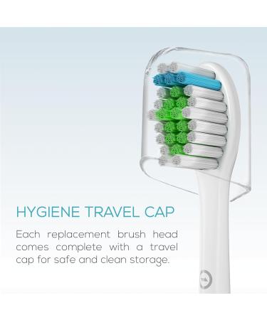 12 Pack o1brand ADULT Toothbrush Heads Compatible with Sonicare Electric Toothbrush Medium Softness Premium Brush Heads (White) - Buy Online on GoSupps.com