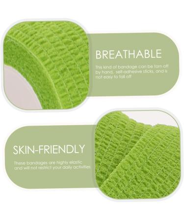 FRCOLOR 3 Rolls Pet Glue Tape - Dog & Cat Athletic Non-Woven Sports Tape (Green 5x5cm) for Ankle & Paw Support - International Shipping Available - Buy Online on GoSupps.com