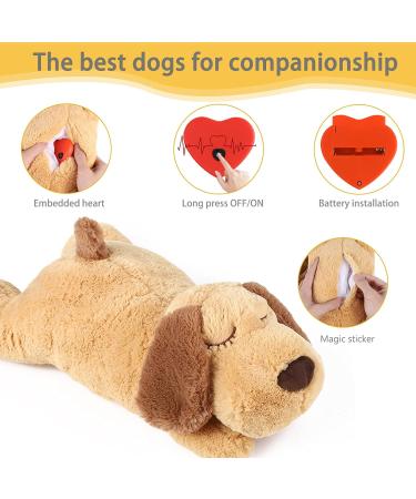Newthinking Puppy Heartbeat Stuffed Toy - Calming Aid for Pet Anxiety Relief - Plush Behavioral Aid Dog Toy with Heartbeat for Puppies - Buy Online on GoSupps.com