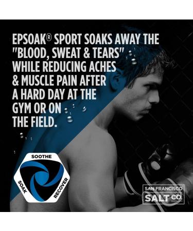 Epsoak SPORT Epsom Salt for Athletes - PURE UNSCENTED Magnesium Sulfate (5lb Bulk Bag) - Buy Online on GoSupps.com