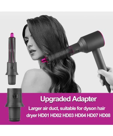 1 Pair 1.2in Short Curling Barrels with Adapter For Dyson Supersonic Hair Dryer Curling Attachment Left & Right Volume and Shape Curling Hair Tool for Medium-length Short Hair - Buy Online on GoSupps.com