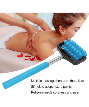 Muscle Scooter & Telescopic Roller - Deep Tissue Massage Tool for Neck Back Arms & Legs - Sky Blue - Buy Online on GoSupps.com