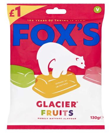Fox's Glacier Mint/Fruits/Jar (12 x 130g Fruits)