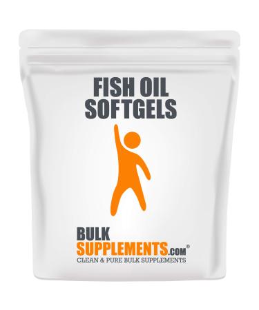 BulkSupplements.com Fish Oil Softgels - Omega 3 Fatty Acid Supplements - Fish Oil 1000mg - Omega-3 Fish Oil - Fish Oil Capsules - Fish Pills Omega 3 Supplement (300 Count - 300 Servings) 300 Count (Pack of 1)