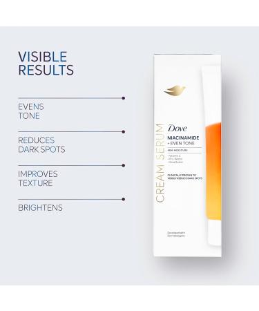 Dove Cream Serum Niacinamide - Even Tone & Dark Spot Treatment with Vitamin C Pro-Retinol & Shea Butter - 8 oz | International Shipping Available - Buy Online on GoSupps.com