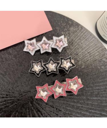 Cute Star Barrettes Clip Hairpin Y2K Girls Ornaments Headdress Hair Accessories Harajuku Barrettes Clip Bangs Hairpin Star Hair Clip Silver Hair Clip - Buy Online on GoSupps.com