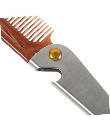 Beaupretty Foldable Face Hair Brush & Bottle Opener - Portable Stainless Steel Travel Comb for Men's Beard Care & Hair Cutting - Buy Online on GoSupps.com