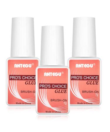 Nail glue standing bottle with brush 3 pieces 7g nail glue for artificial nails extra strong nail glue for tips tip glue for nail design