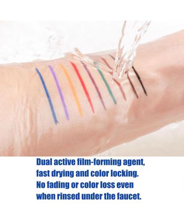 9 Colored Eyeliners Pen Set Waterproof Smudge-Proof Eye Shadow Pencil Liquid Eyeliner Makeup Set Long-Lasting High Pigmented Rainbow Eyeliner Pencils Kit Glitter Eye Liners for Women #38*9colour - Buy Online on GoSupps.com