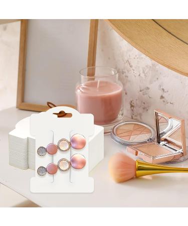 200 PCS Hair Clip Bow Display Cards - Hair Barrettes Jewelry Holder for Accessories - 4 x 3 Inches (White) - Buy Online on GoSupps.com