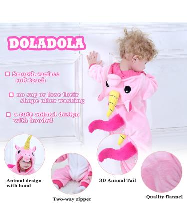 Doladola Baby Toddler Hooded Unicorn Romper | Autumn Winter Outfit | 3.5-4.5 Years - Buy Online on GoSupps.com