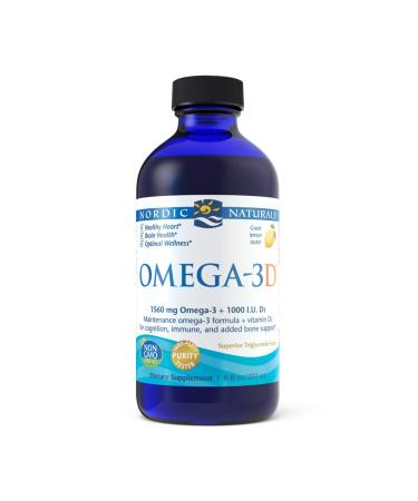 Nordic Naturals Omega-3D Lemon 8 fl oz (237 ml)