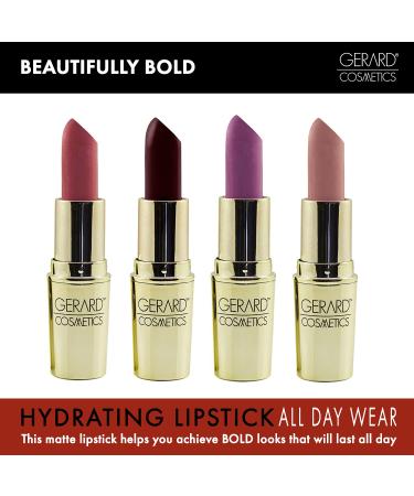 Gerard Cosmetics Berry Smoothie Lipstick - Creamy & Buttery Formula for Flawless Pout, Rich Pigmented Color, Satin Finish - 0.14 oz - Buy Online on GoSupps.com
