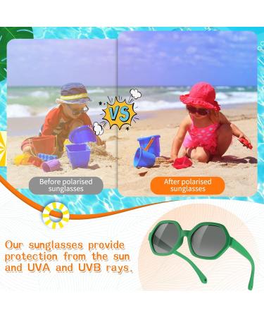 Polarized Baby Sunglasses | Adjustable Strap, UV400 Protection | Unbreakable Soft Frame for Newborn to 36 Months - Buy Online on GoSupps.com