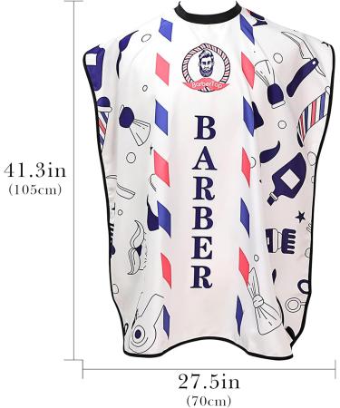 Linkidea Home & Travel Beard Bib Apron for Men - Multi-Purpose Hair Catcher Cape (White) - Ideal for Easy Shaving & Grooming - Buy Online on GoSupps.com