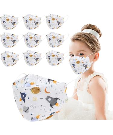 Shop WEXCV 10 Pack Cute Cartoon 4-Layer Disposable Children's Masks - Hare Print Ear Loop Protection - Buy Online on GoSupps.com
