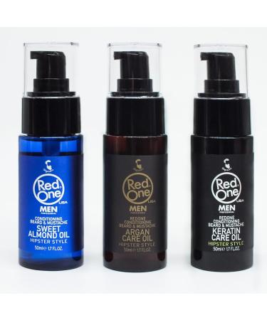 Redone Bart l Men Argan Oil 50ml - Conditioning Beard & Mustache Care - Hipster Style - Healthy Growth & Masculine Fragrance - Barbershop Quality Styling - Buy Online on GoSupps.com