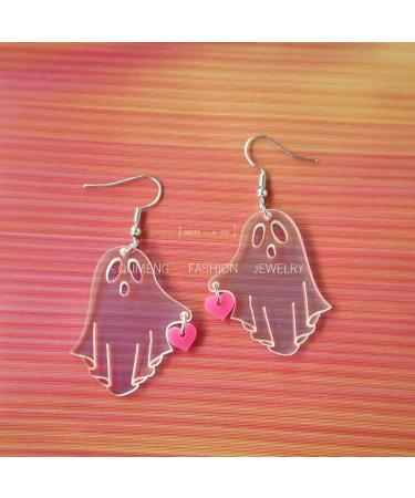 Feyley Acrylic Halloween Spectre Earrings | Rainbow Glow Party Jewelry for Women & Girls - Buy Online on GoSupps.com