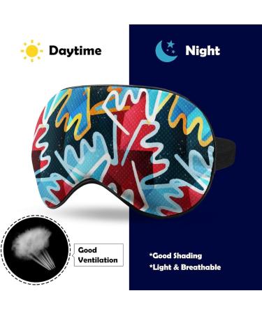Vintage Grunge Texture Sleep Mask Eye Cover for Sleeping Blindfold with Adjustable Strap Blocks Light Night Travel Nap for Men Women - Buy Online on GoSupps.com