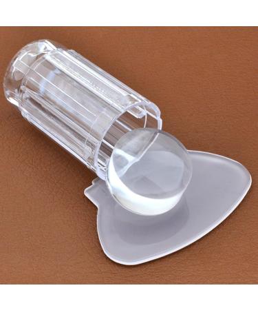 Meying Nail Stamp Set - Dual Head Silicone for French Manicure | Nail Art & Jelly Stamping with Scraper | DIY Manicure Essentials - Buy Online on GoSupps.com