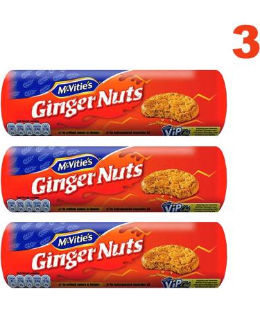  McVitie's McVitie's Ginger Nuts 3 x 250g (750g) - Classic Ginger Biscuit - Buy Online on GoSupps.com