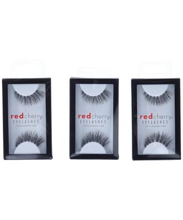 Red Cherry False Eyelashes 43 - Pack of 3 | Premium Quality Lashes - Buy Online on GoSupps.com