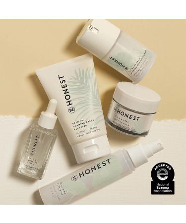 Honest Beauty Calm On Foaming Cream Cleanser - 4 Fl Oz | Hyaluronic Acid + Phytosterols + Amino Acids - Buy Online on GoSupps.com