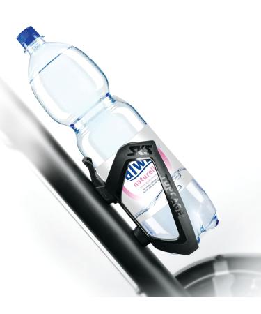 SKS Germany Topcage Black Bottle Holder for Bicycles - High-Strength Plastic Adjustable Stop Safe Locking - Shop Bicycle Accessories Online - Buy Online on GoSupps.com