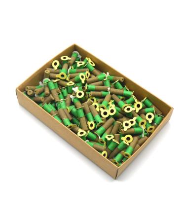 Moxa cone smoke-free moxa rolls 180 pieces mini moxa tube self-stick moxibusion sticker therapy smokeless burner heating point meridian (color: 180pcs smoke)