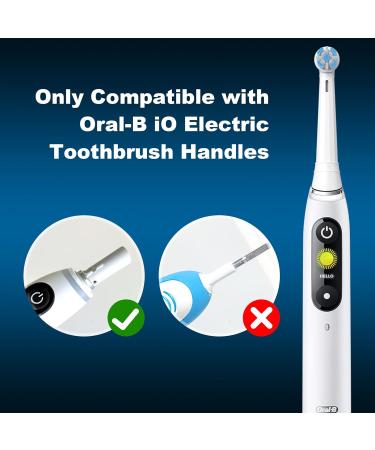 Spacever Upright Toothbrushes for Oral-B iO Series 10 9 8 7 6 5 4 3 - 8 Pack Compatible Brush Heads | White - Buy Online on GoSupps.com