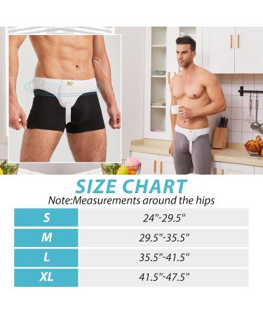 TENB Hernia Belt for Men Hernia Support Truss Inguinal or Sports Hernia Adjustable Waist Strap with Removable Compression Pads Breathable Material (White Large) Large White - Buy Online on GoSupps.com