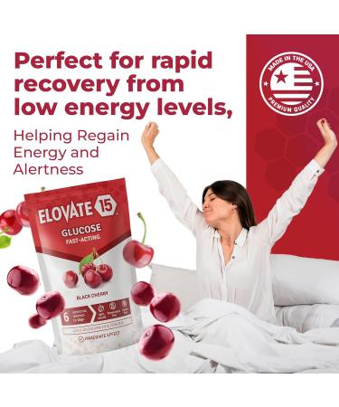 Slimpaks Glucose Powder - Fast Acting Dextrose Packets - Black Cherry 6 Pack - FSA/HSA Eligible Alternative to Gels & Tablets - Buy Online on GoSupps.com
