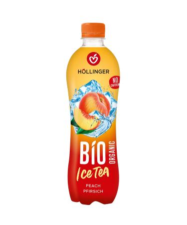 H LLINGER Bio Ice Tea P che Boisson Rafra chissante Biologique et V g talienne Sans Caf ine Bouteille PET 500ml