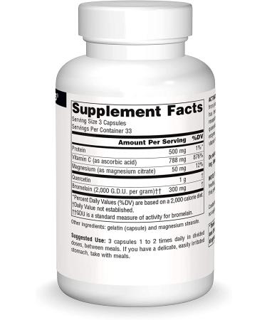 Source Naturals Activated Quercetin - 100 Capsules for Immune Support & Antioxidant Benefits - Buy Online on GoSupps.com