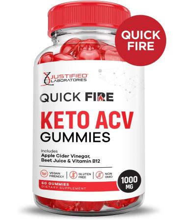 (2 Pack) Quick Fire Keto ACV Gummies Advanced Formula 1000MG QuickFire Keto Gummies Apple Cider Vinegar Formulated with Pomegranate Beet Juice Powder B12 Vegan Non GMO 120 Gummys 60 Count (Pack of 2) - Buy Online on GoSupps.com
