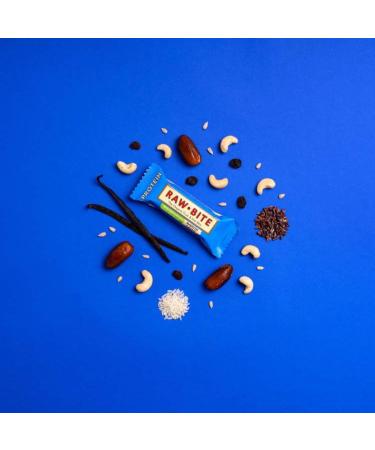 Rawbite Smooth Cacao Protein Bar - 21g Protein Organic Ingredients 12-Pack Advantage Box | Rice Protein Dates Cashews & Cocoa - Buy Online on GoSupps.com
