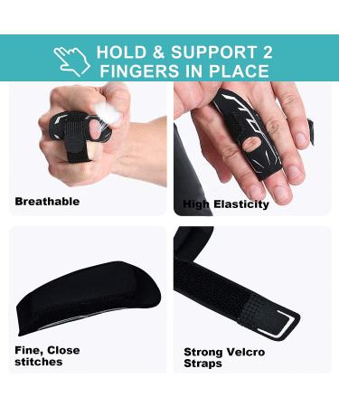 VHOPMORE Finger Splint Thumb Brace for Support & Arthritis Relief - Adjustable Trigger & Mallet Finger Splints for Sports Injuries - Ideal for Basketball, Volleyball, Tennis - Buy Online on GoSupps.com