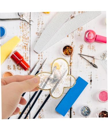  FOYTOKI Resin Display Stand Gel Nail Polish Palette Tray Makeup Mixing Palette Compact Design for Travel - Buy Online on GoSupps.com