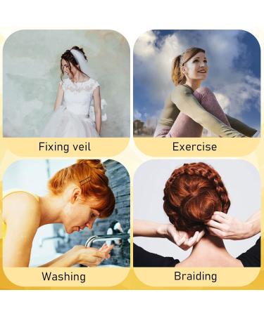 200 Hairpins & 100 Hair Ties Set | Stable Updo Accessories | Metal Wedding Hair Clips for Women & Girls | Black Hair Needles for Hairdressing - Buy Online on GoSupps.com