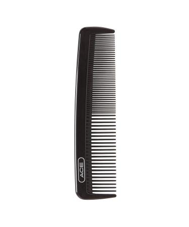 Ace Hair Dressing Comb 7.5 Inch Black - Fine Teeth for Thin to Medium Hair - Buy Online on GoSupps.com