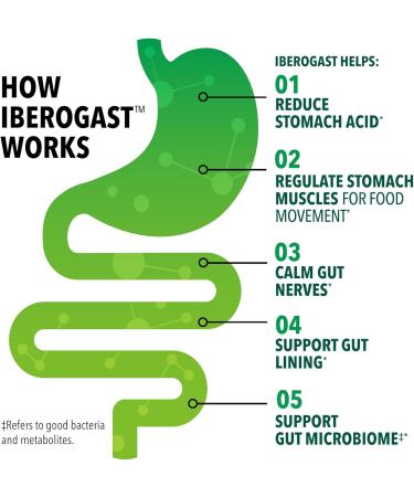 Iberogast Liquid Drops - Herbal Relief for Indigestion Bloating Gas & Nausea | Gluten Free 6-Herb Blend | 50mL - Buy Online on GoSupps.com