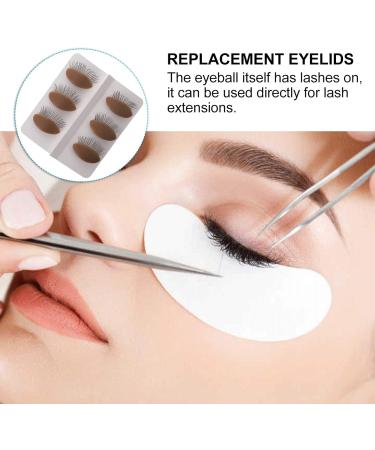 DOITOOL 3 Pairs Removable Eyelids Lash Kit Silicone Molds Makeup Kits Replacement Eyelids Makeup Practice Device Eyelids Practice Tool Eyelids Replacement Makeup Practice Tool 3X1.5CM Coffee - Buy Online on GoSupps.com