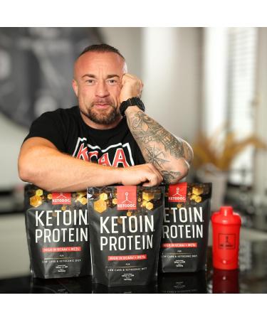 Ketoin Protein Shake - Keto-Friendly Concentrate with KCAA & MCT - Chocolate 500g - Ideal for Ketosis & Sports Diets - Buy Online on GoSupps.com