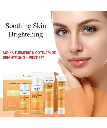 Skincare Set - Turmeric Skin Care Sets & Kits - Skin Care for Teenage Girls - Anti-Aging Facial Kit with Cleanser Serum Face Cream Toner - Skin Care Set Suitable for All Skin Types - Buy Online on GoSupps.com