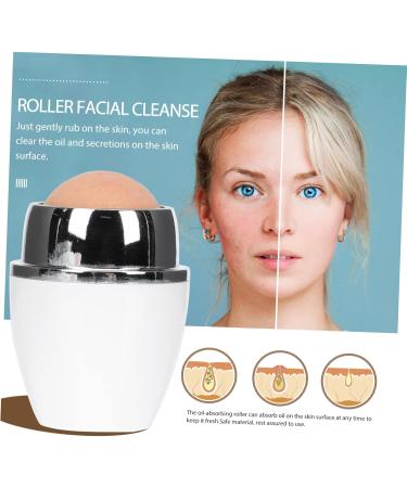 Angoily 1pc Facial Oil Absorbing Ball Facial Tool Washbasin Compact Oil Absorbing Tool Roller Oil Control White 1 count (Pack of 1) - Buy Online on GoSupps.com