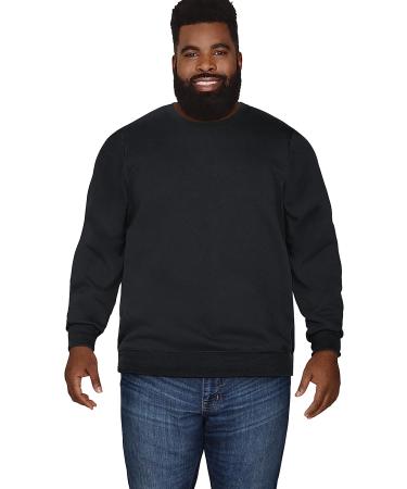 Fruit of the Loom Eversoft Fleece Sweatshirt in Black | Moisture Wicking & Breathable | Sizes S-4X - Buy Online on GoSupps.com