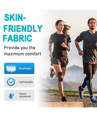 Adjustable Knee Support for Men & Women | Knee Brace with Side Stabilizers for ACL MCL Meniscus Pain Relief & Arthritis Recovery - Buy Online on GoSupps.com