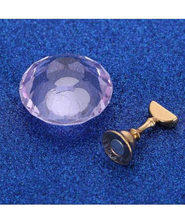 4 Colors Magnetic Nail Tips Stand Magnetic Nail Tips Practice Stand Crystal Alloy Holder Nail Art Display Stand(Purple) - Buy Online on GoSupps.com